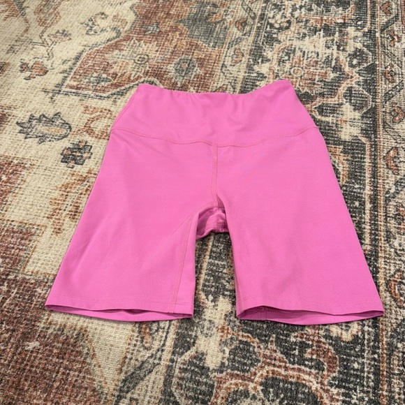 Varley Lets Move High Rise Athletic Biker Shorts, 7 inch, Super Pink, Size XS - Picture 4 of 5